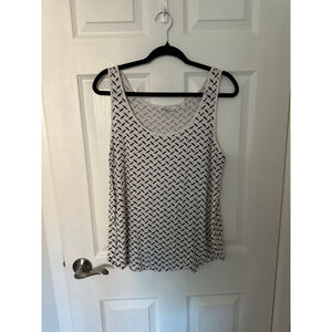 Women's Reitmans Tank Top Size M White and Black